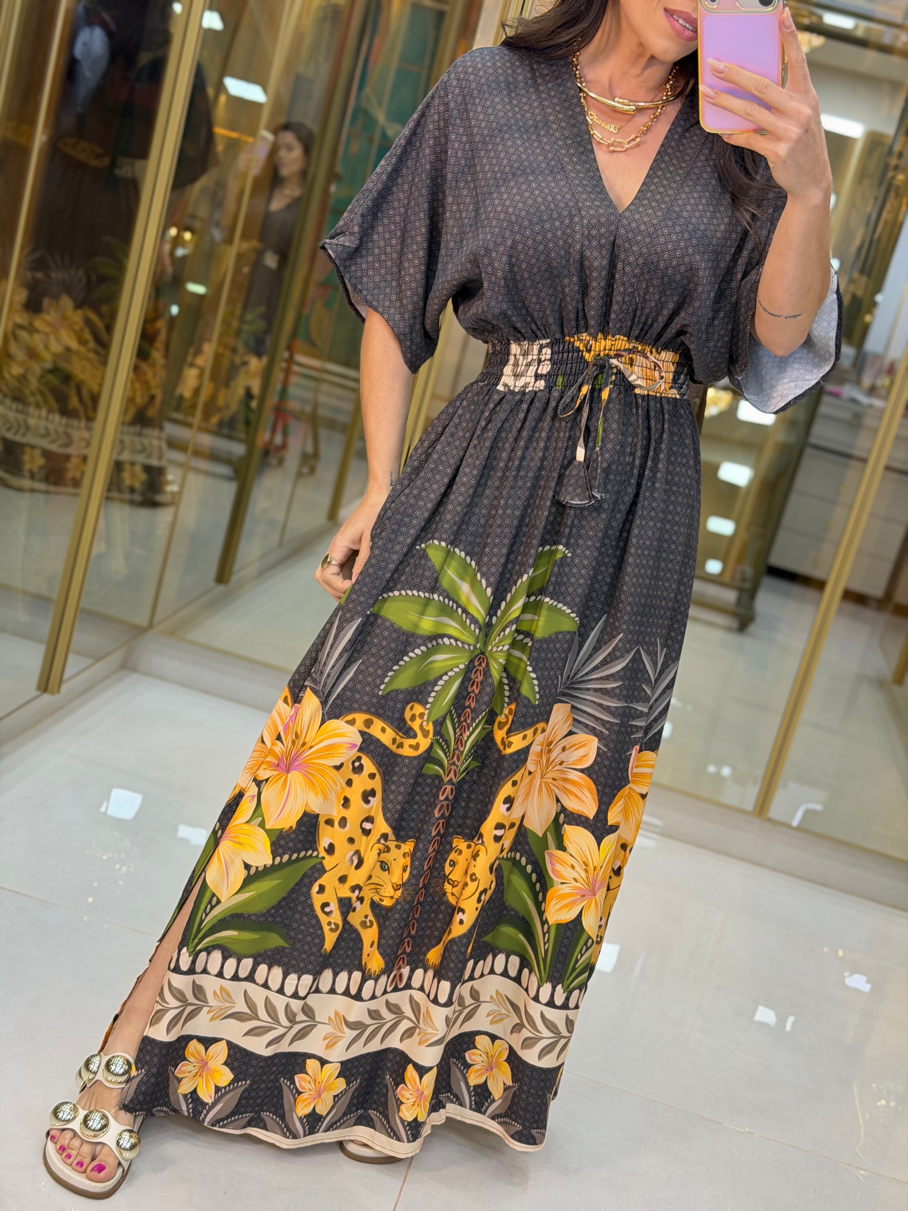 VESTIDO MANGA