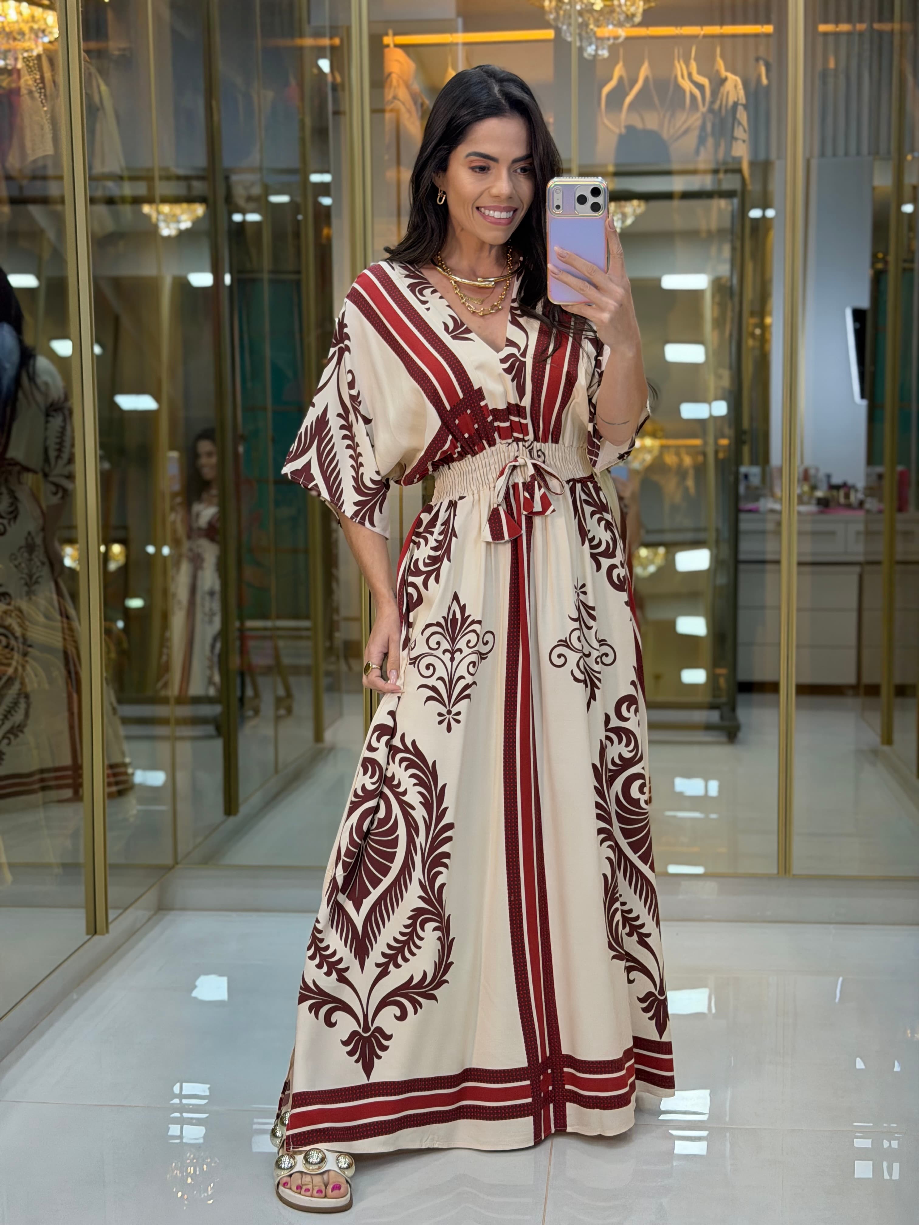 VESTIDO MANGA