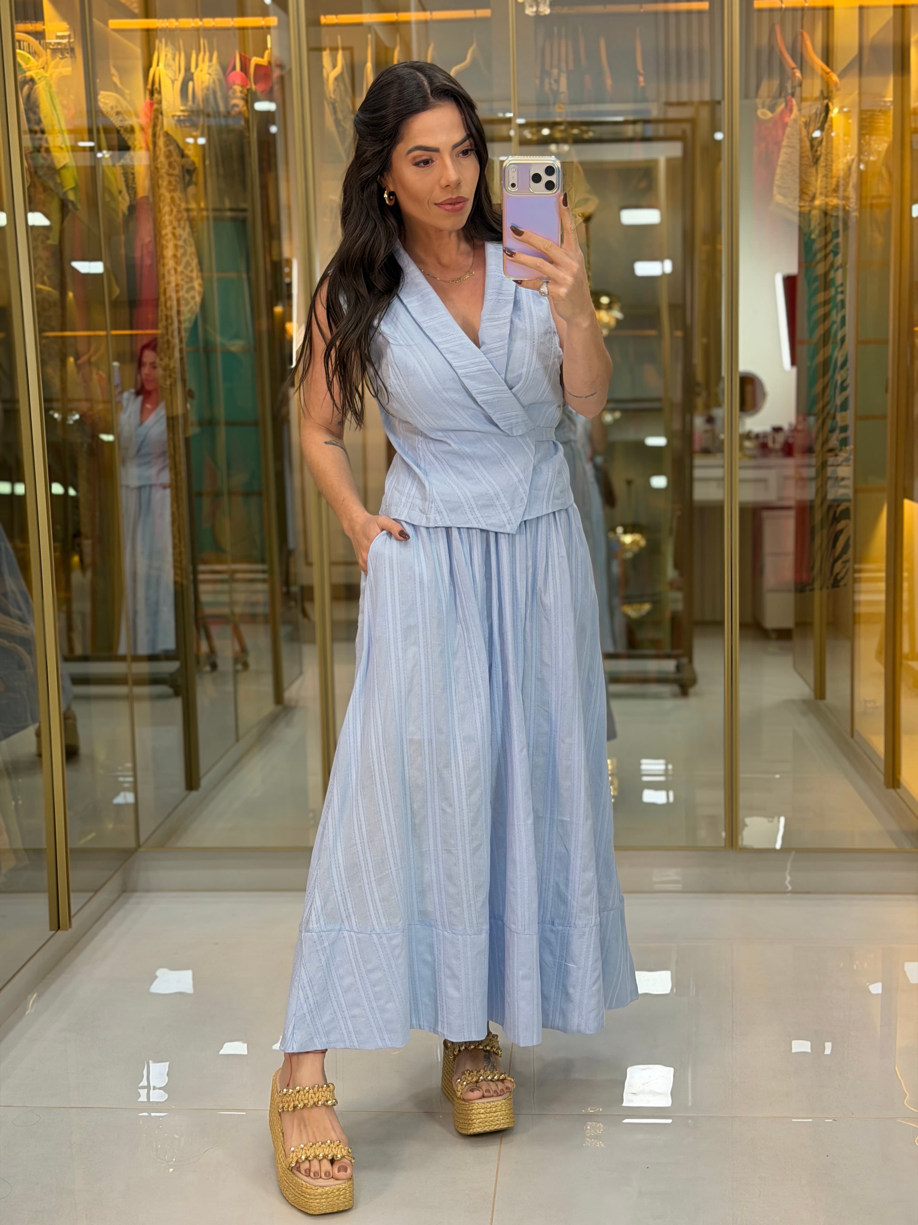 CONJUNTO SAIA AZUL