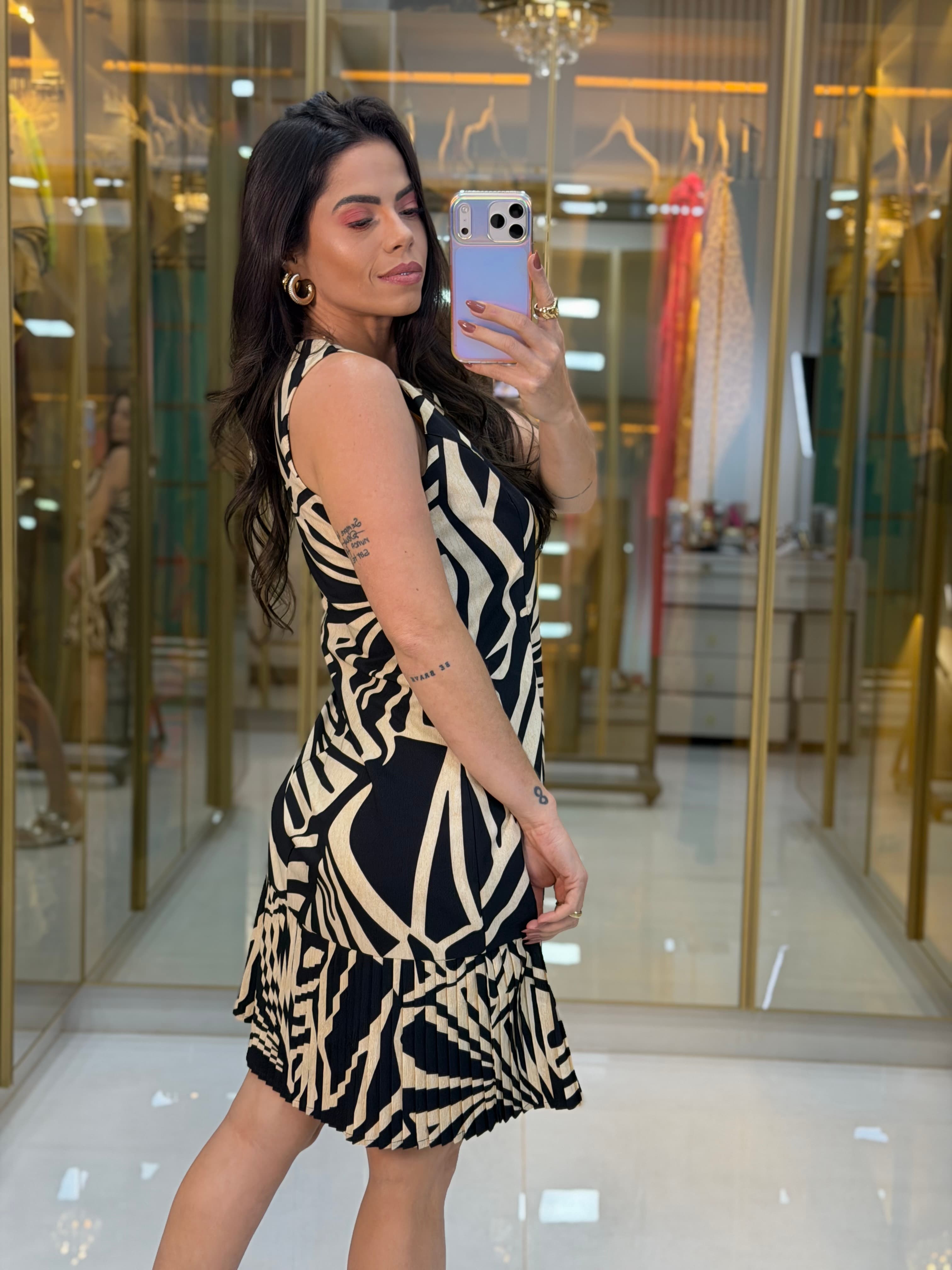 VESTIDO PLISSADO
