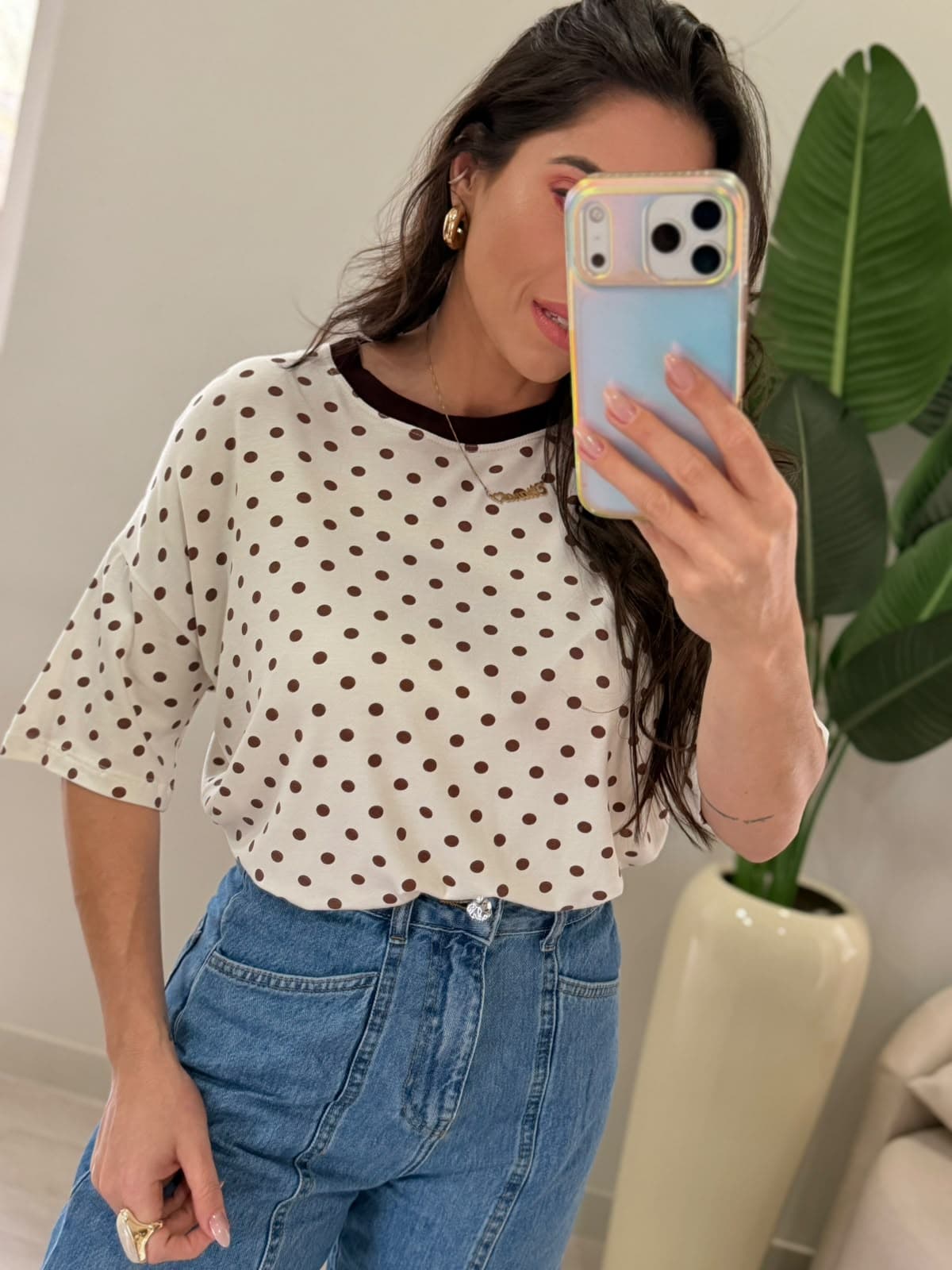 BLUSA POÁ MARROM