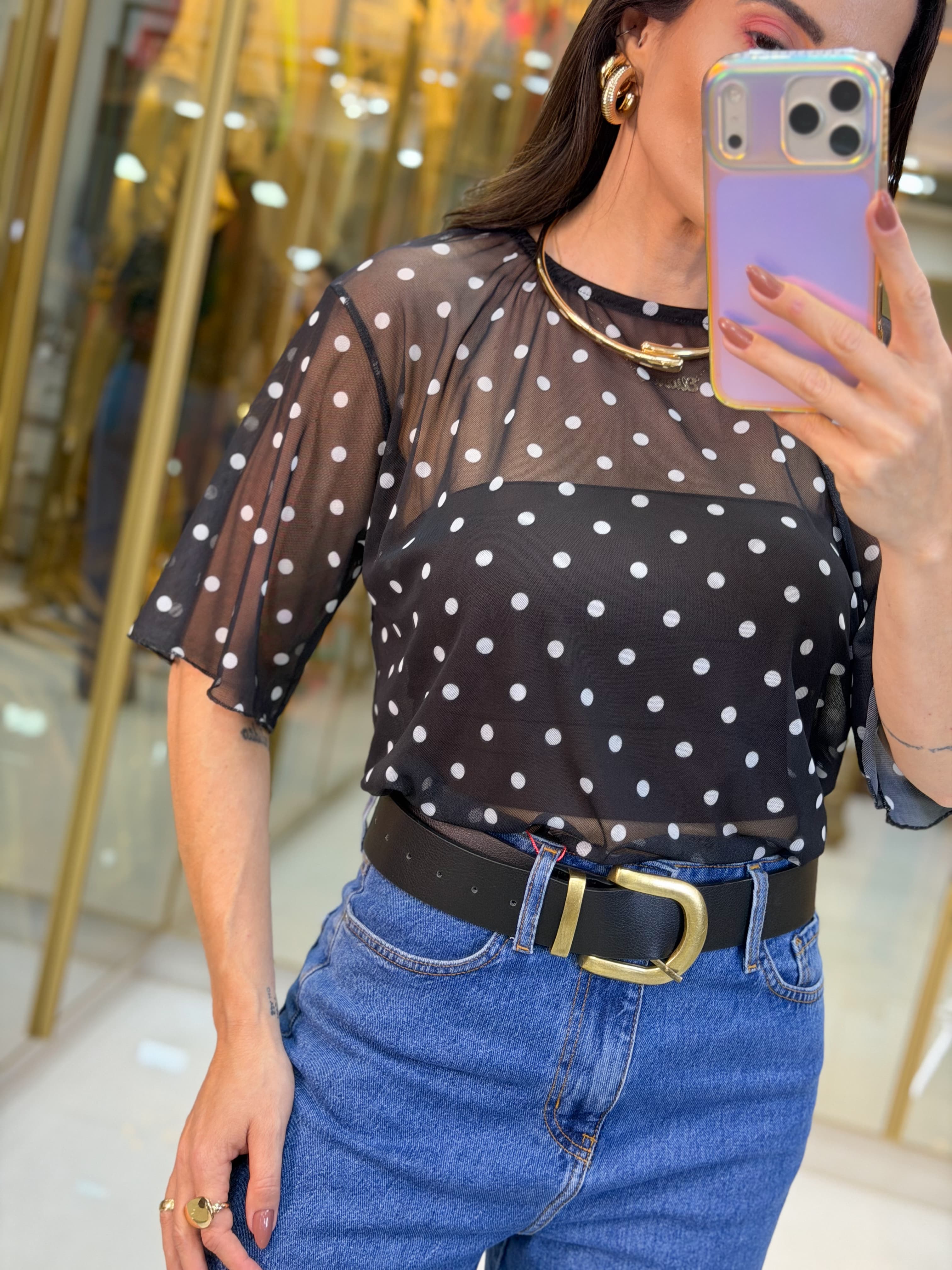 BLUSA TULE POA