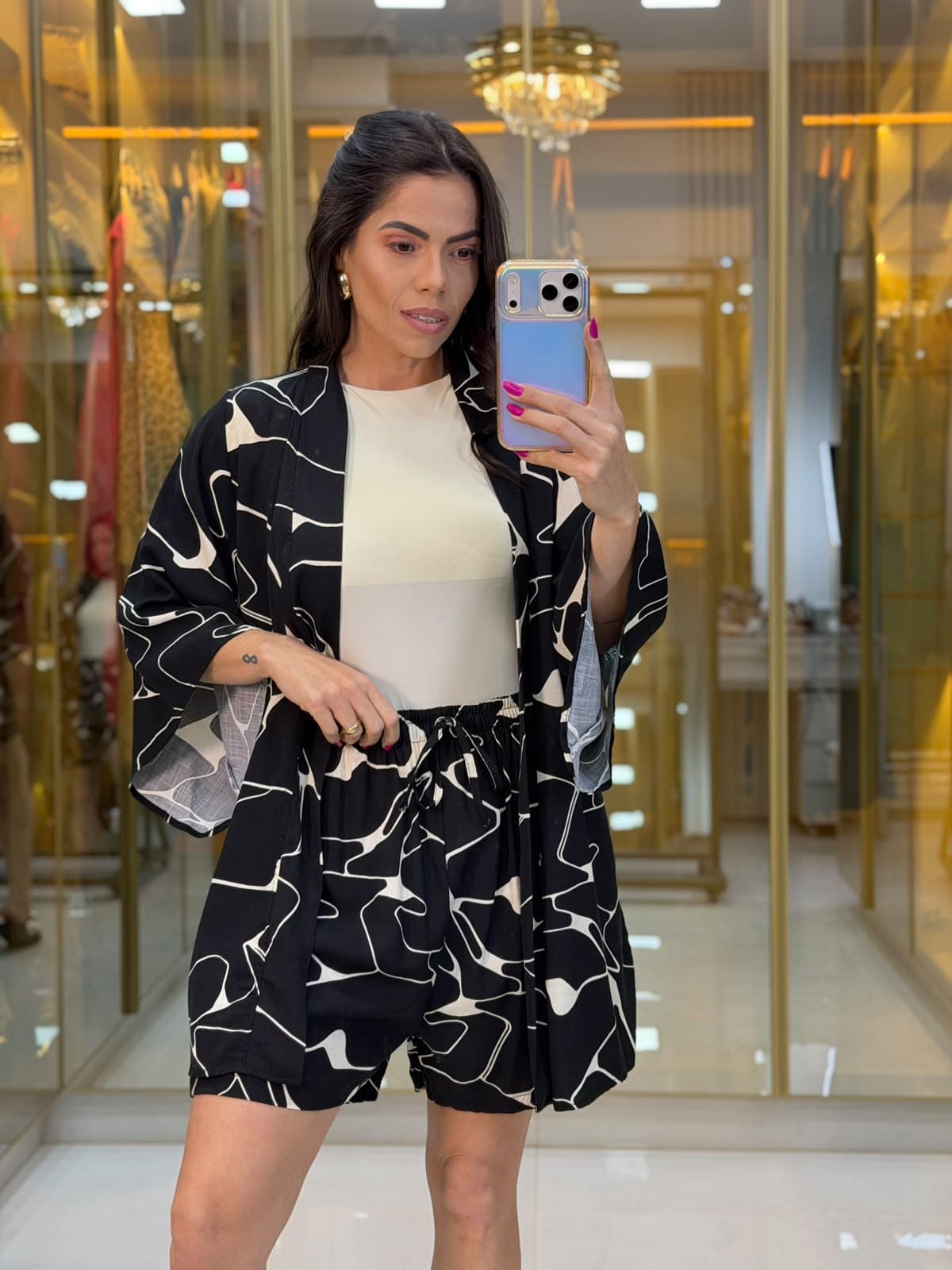 CONJUNTO KIMONO SHORT