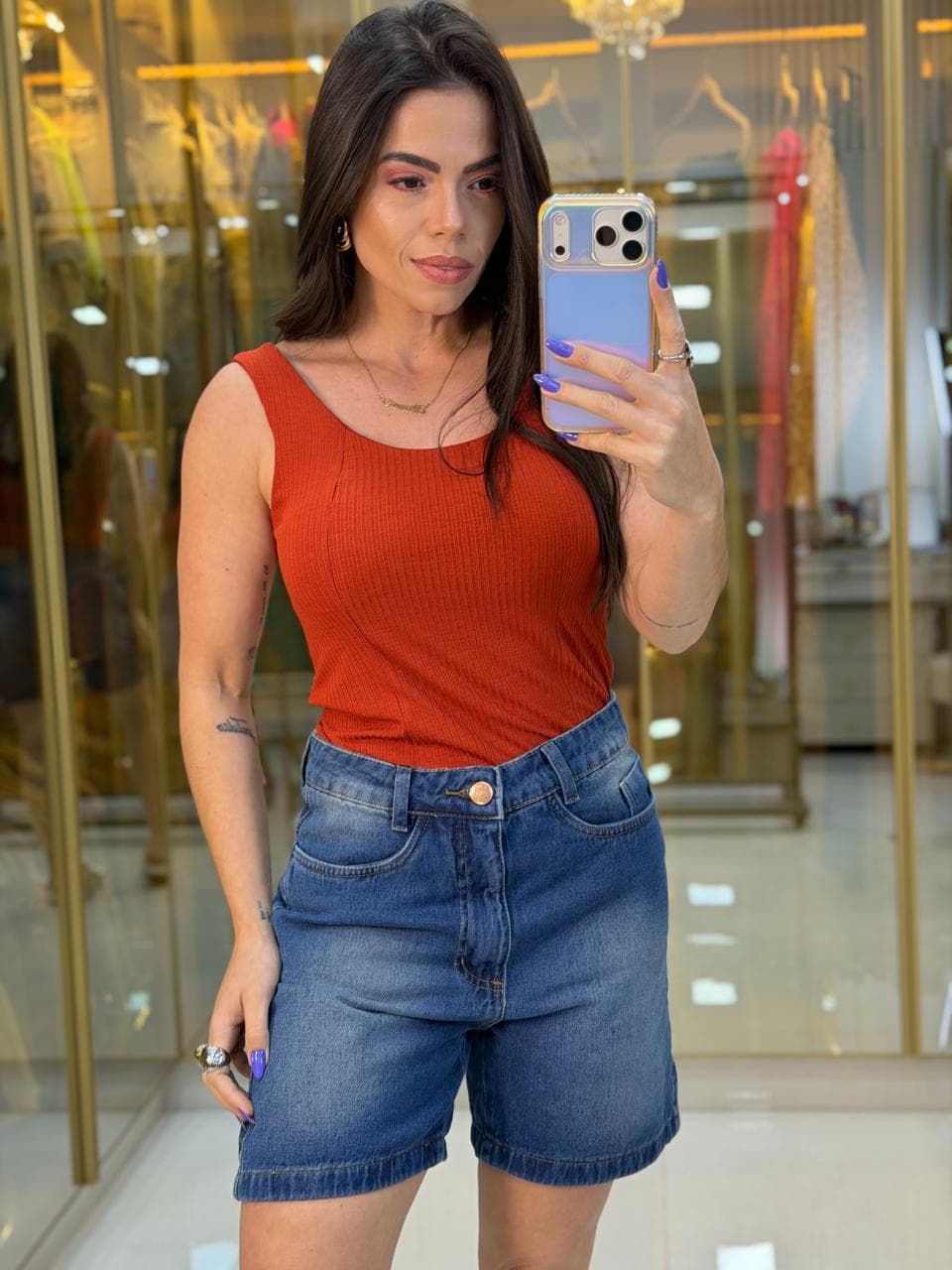 BLUSA CANELADA BOJO