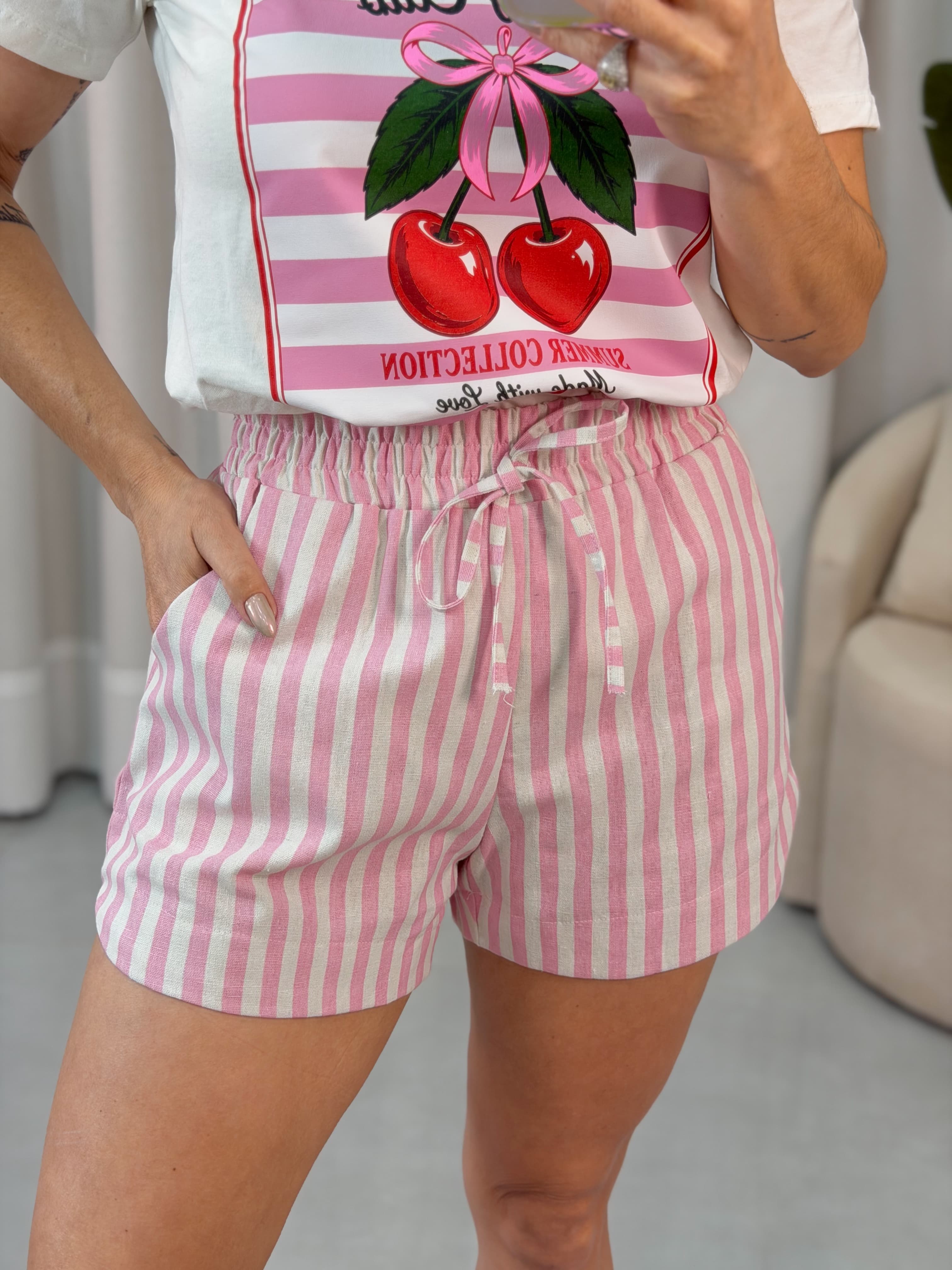 SHORT LINHO LISTRA